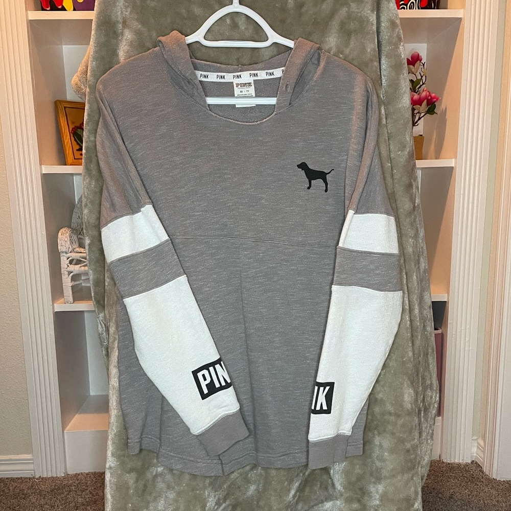 PINK long sleeve shirt with hood